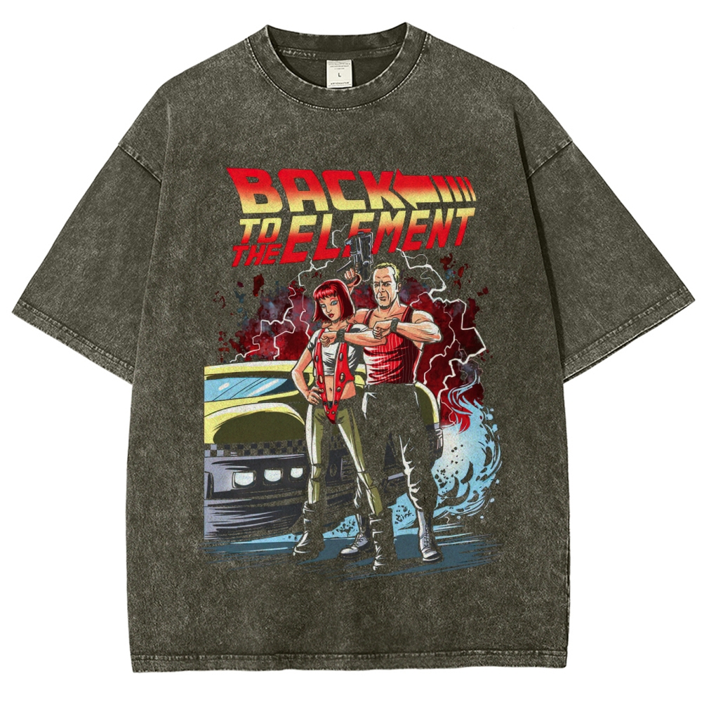 Back to the Element Retro Action Washed T-Shirt