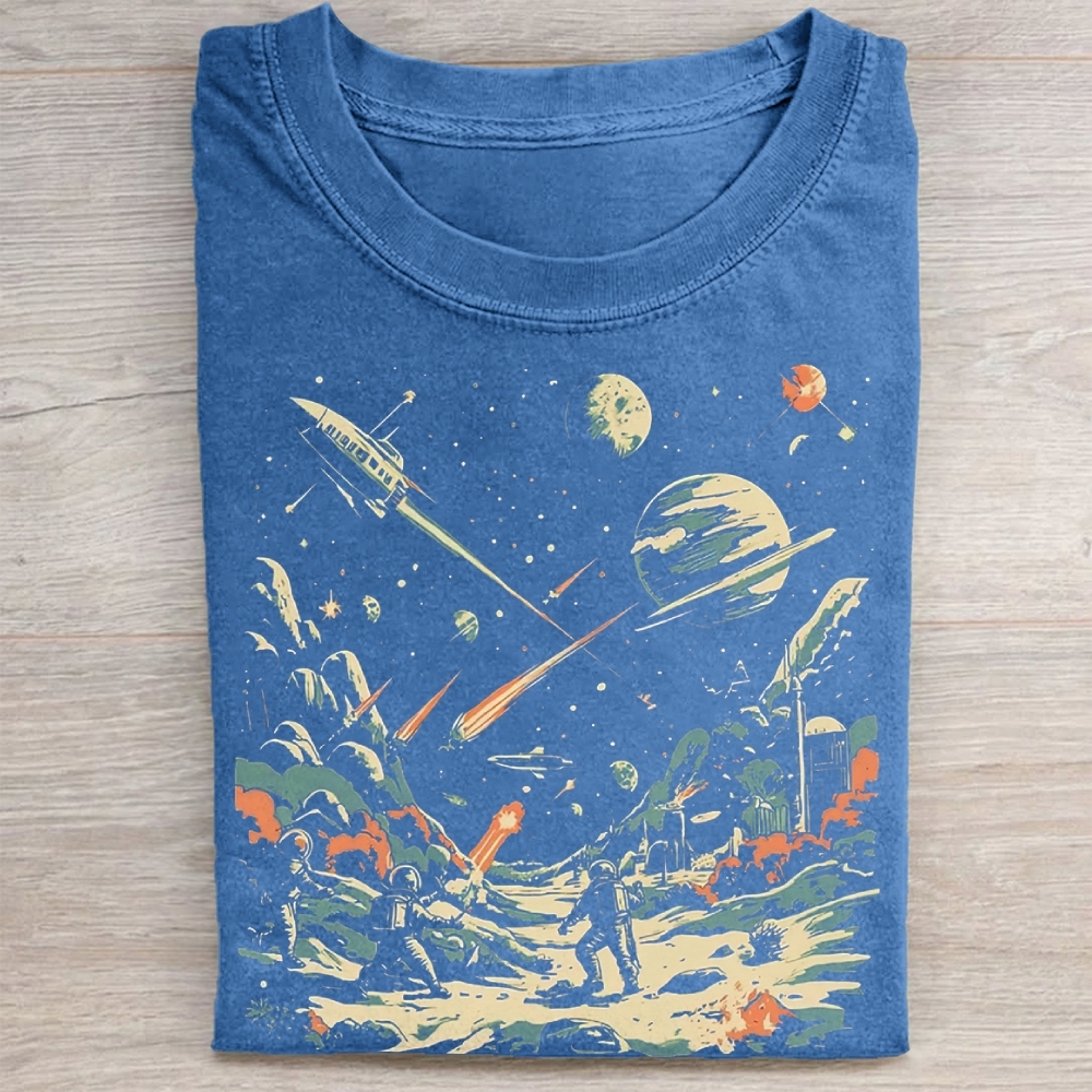 Vintage Space Battle Washed Tee 