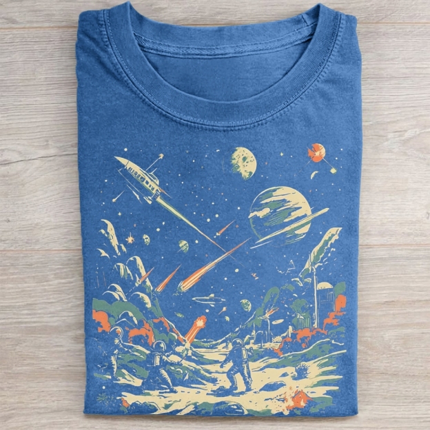 Vintage Space Battle Washed Tee 