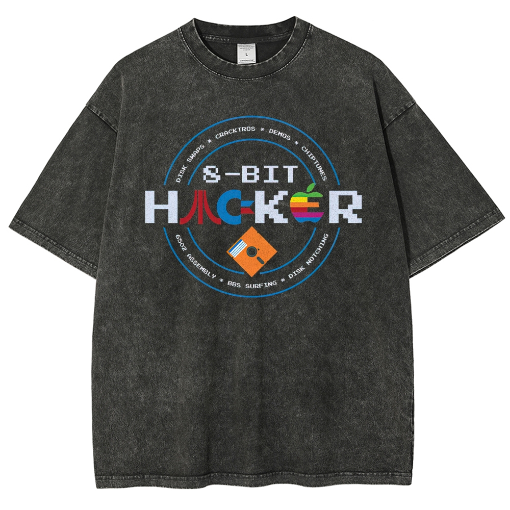 8-Bit Hacker Washed T-Shirt