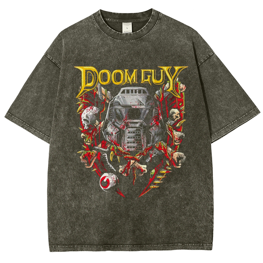 Doom Guy Slaughter Washed T-Shirt