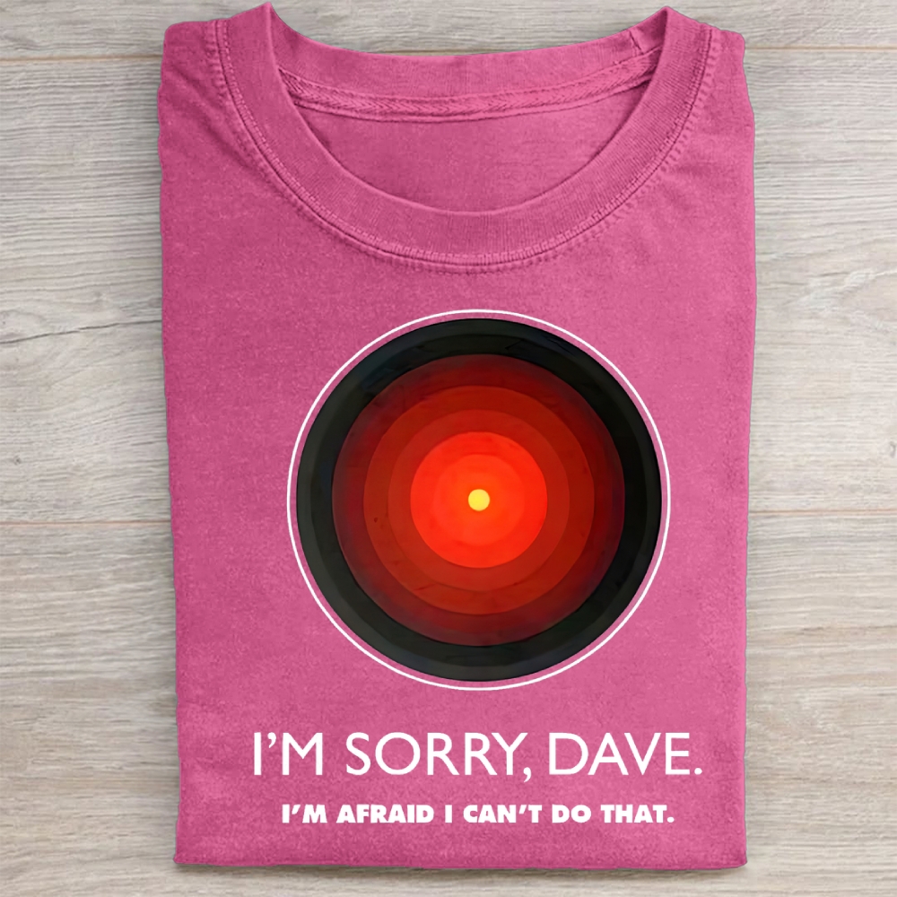 Vintage I'M SORRY DAVE, HAL9000 Washed Tee 
