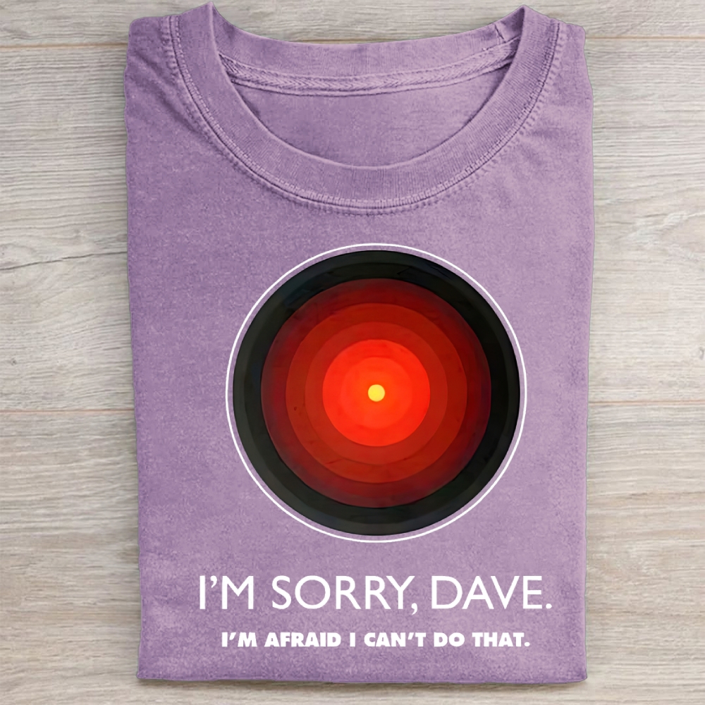 Vintage I'M SORRY DAVE, HAL9000 Washed Tee 
