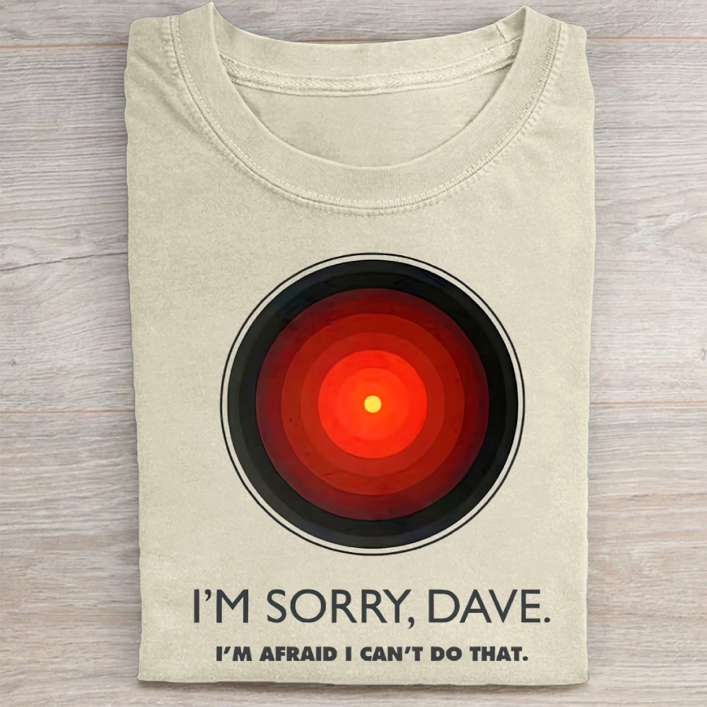 Vintage I'M SORRY DAVE, HAL9000 Washed Tee 
