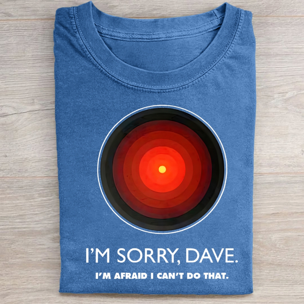 Vintage I'M SORRY DAVE, HAL9000 Washed Tee 