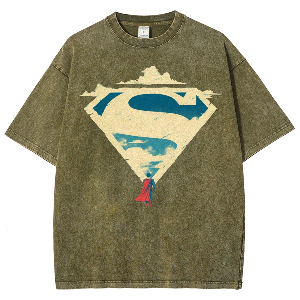 Superman Skywalk Washed T-Shirt