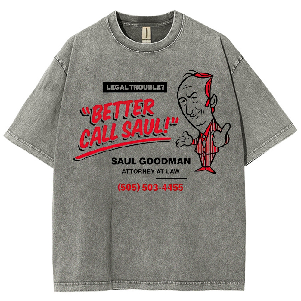 Better Call Saul Retro Ad Washed T-Shirt