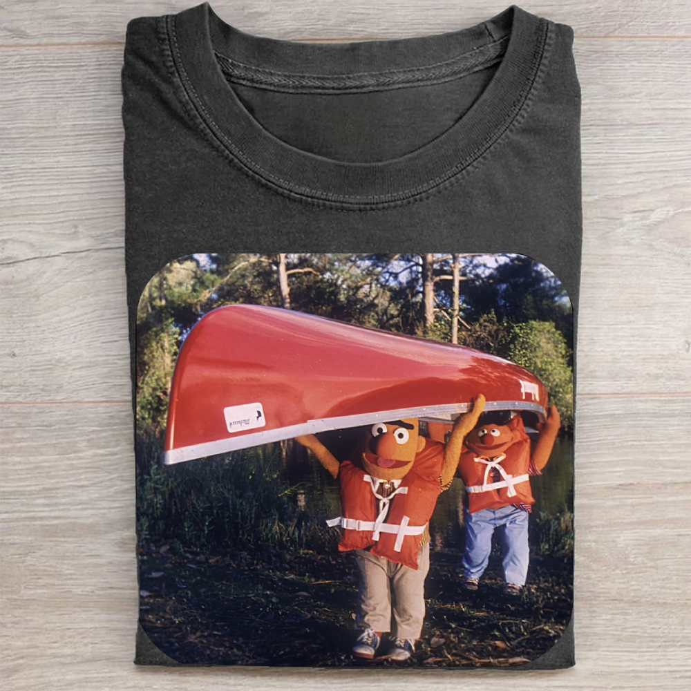 Bert & Ernie Canoe Trip Vintage Washed Tee