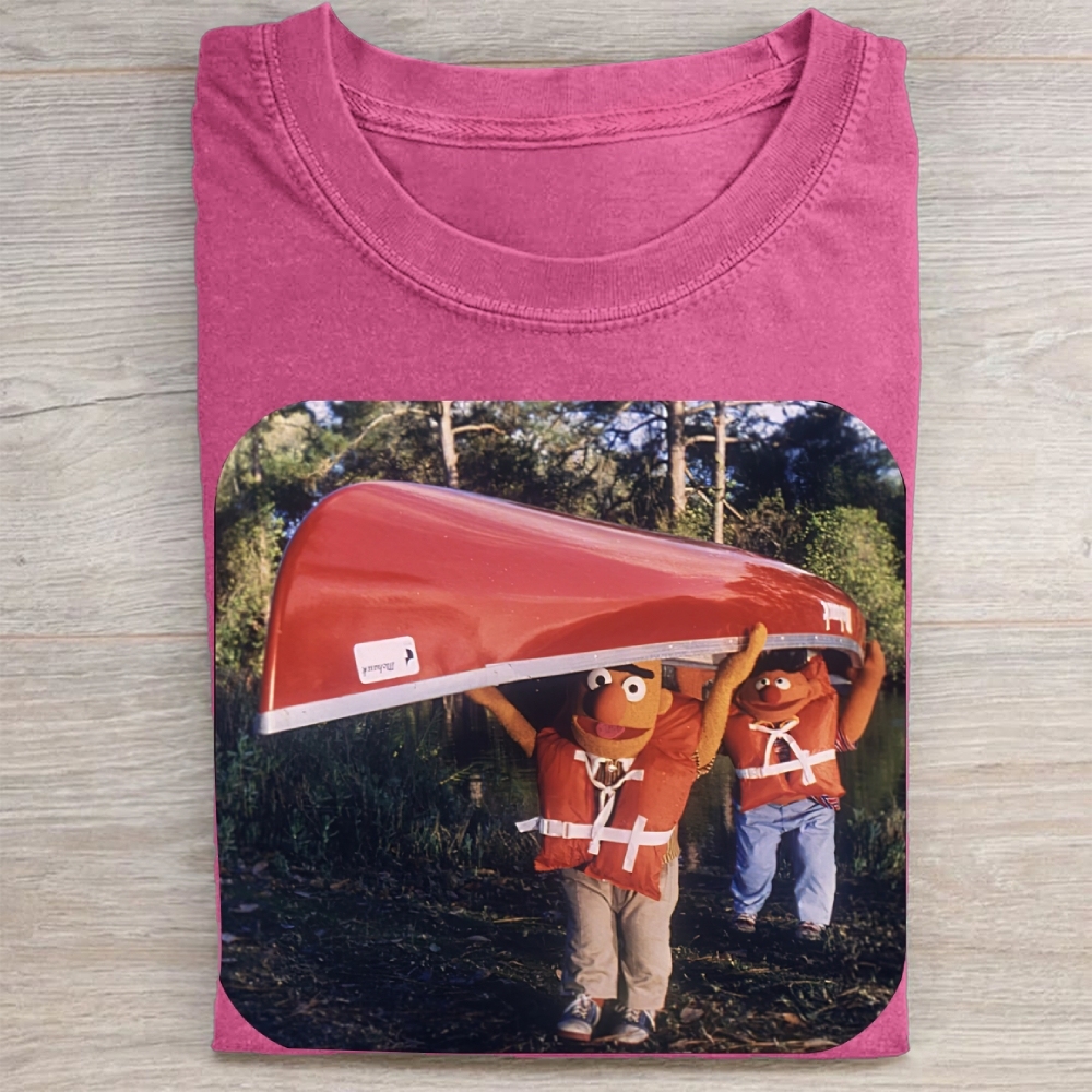 Bert & Ernie Canoe Trip Vintage Washed Tee