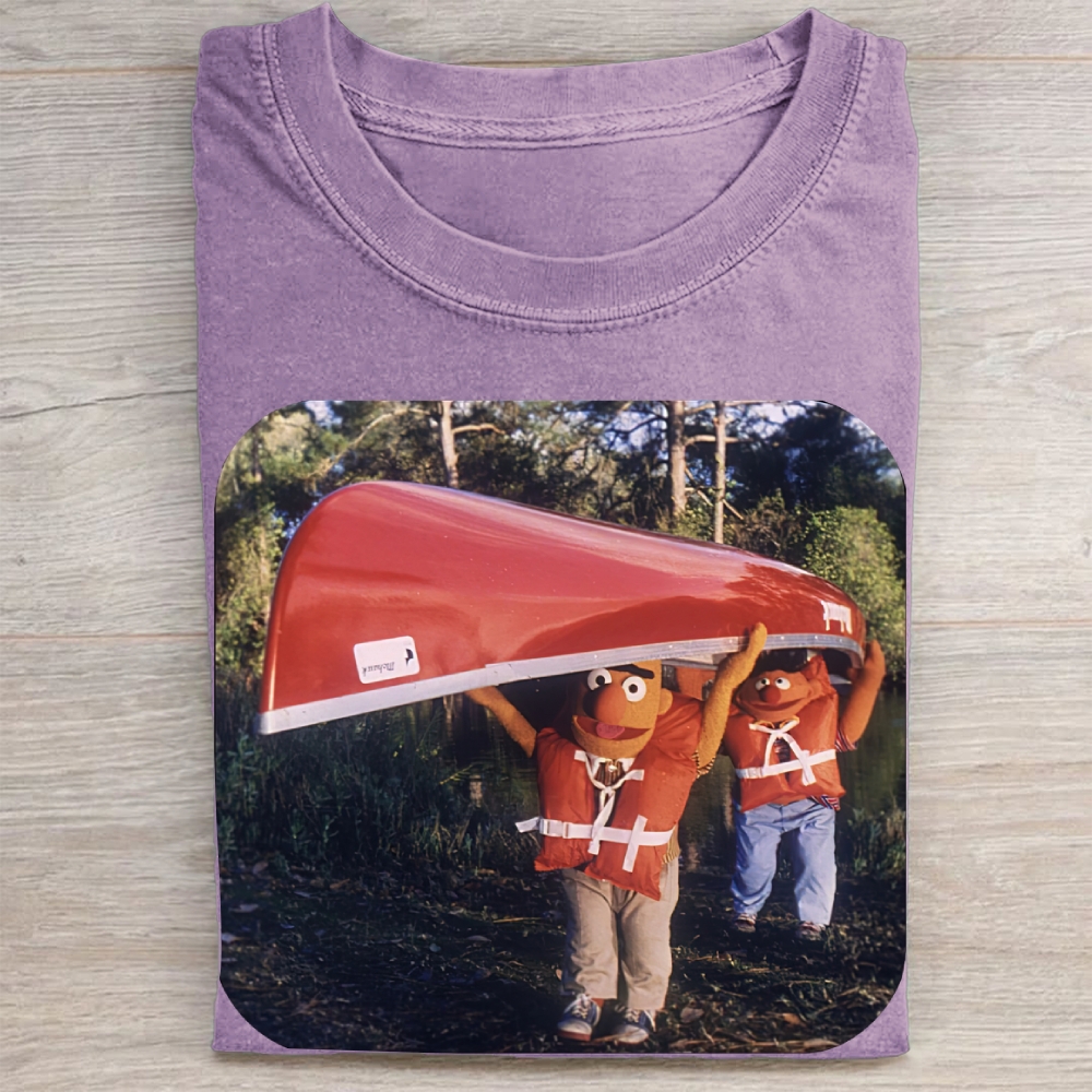 Bert & Ernie Canoe Trip Vintage Washed Tee