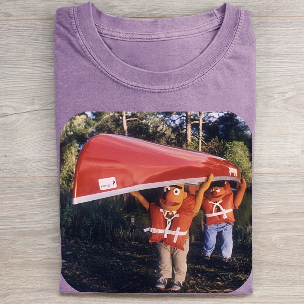 Bert & Ernie Canoe Trip Vintage Washed Tee