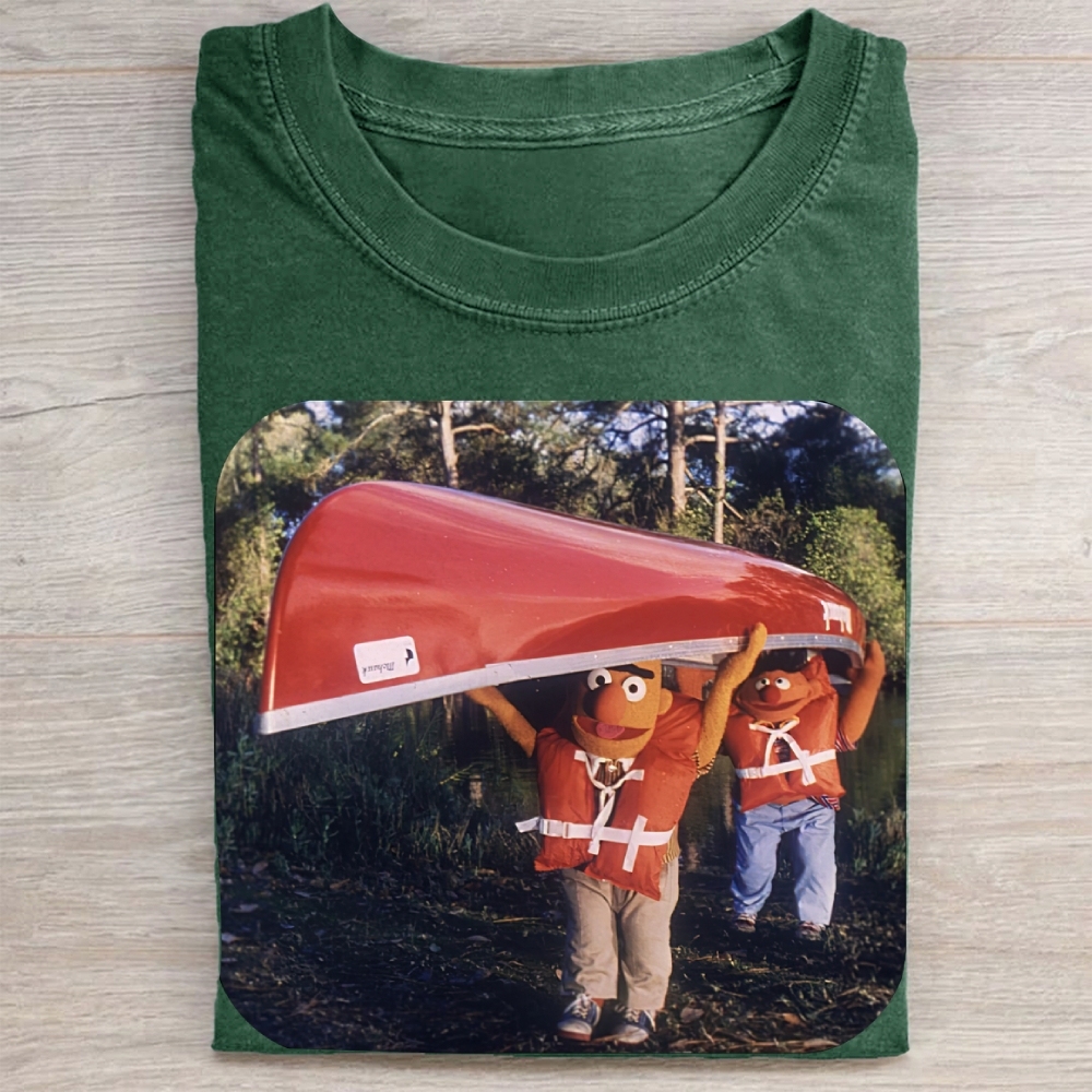 Bert & Ernie Canoe Trip Vintage Washed Tee