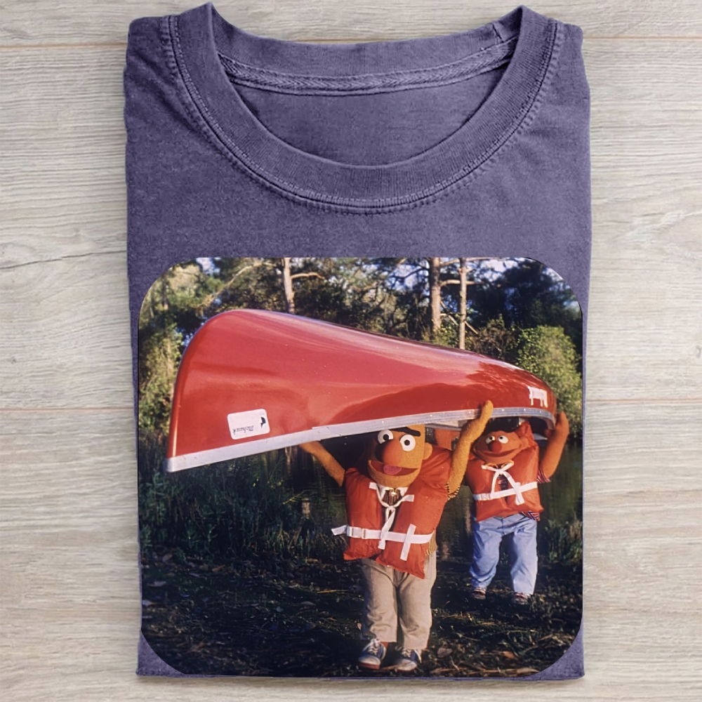 Bert & Ernie Canoe Trip Vintage Washed Tee