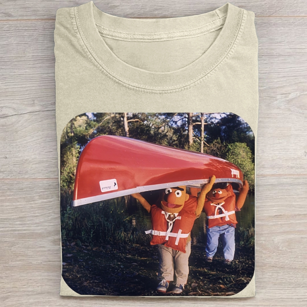 Bert & Ernie Canoe Trip Vintage Washed Tee
