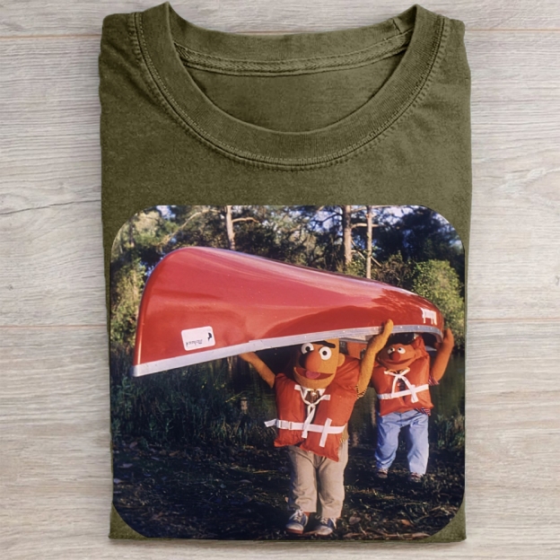 Bert & Ernie Canoe Trip Vintage Washed Tee