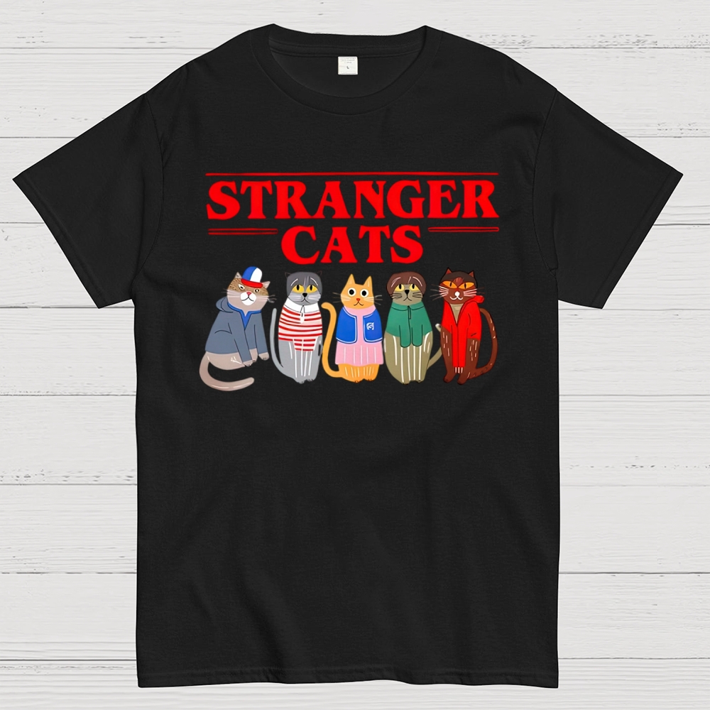 Stranger Cats  Cotton T-shirt 