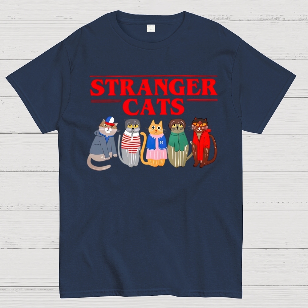 Stranger Cats  Cotton T-shirt 