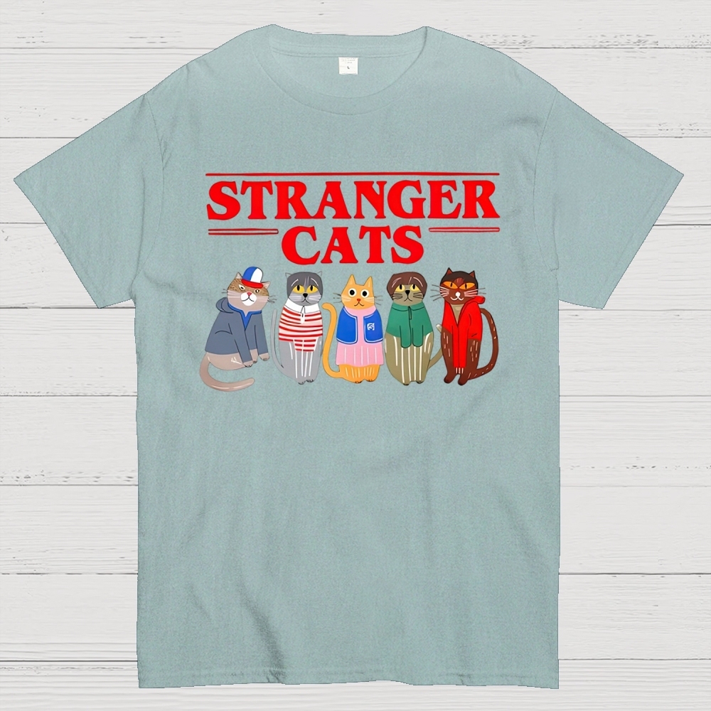 Stranger Cats  Cotton T-shirt 