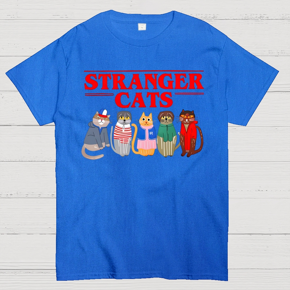 Stranger Cats  Cotton T-shirt 