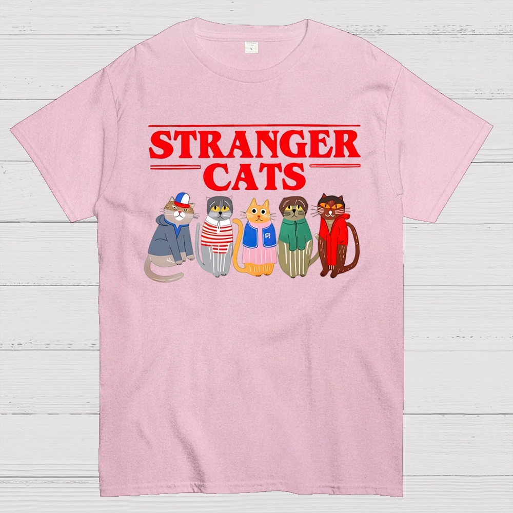 Stranger Cats  Cotton T-shirt 