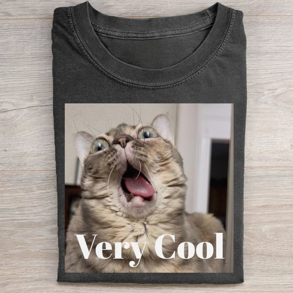 Gumbus Very Cool  Cat Washed Tee