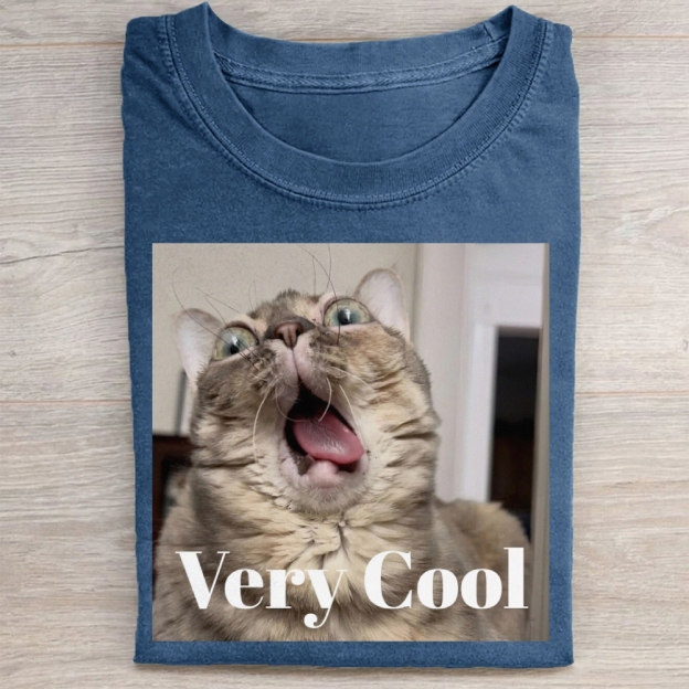 Gumbus Very Cool  Cat Washed Tee