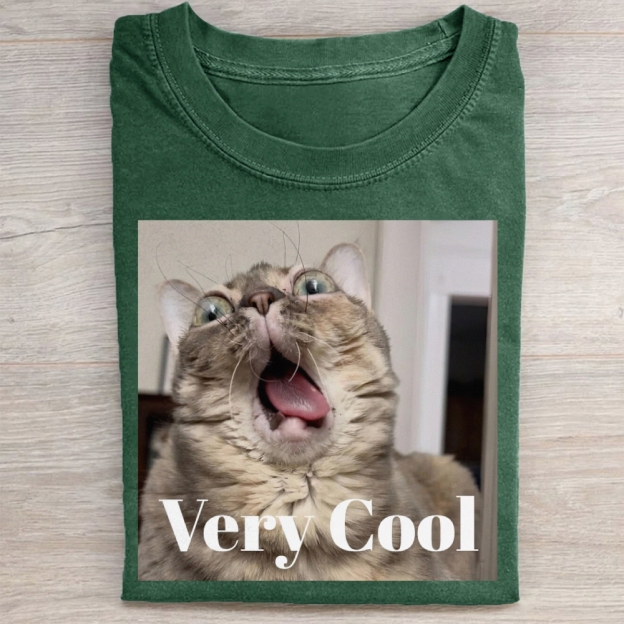 Gumbus Very Cool  Cat Washed Tee