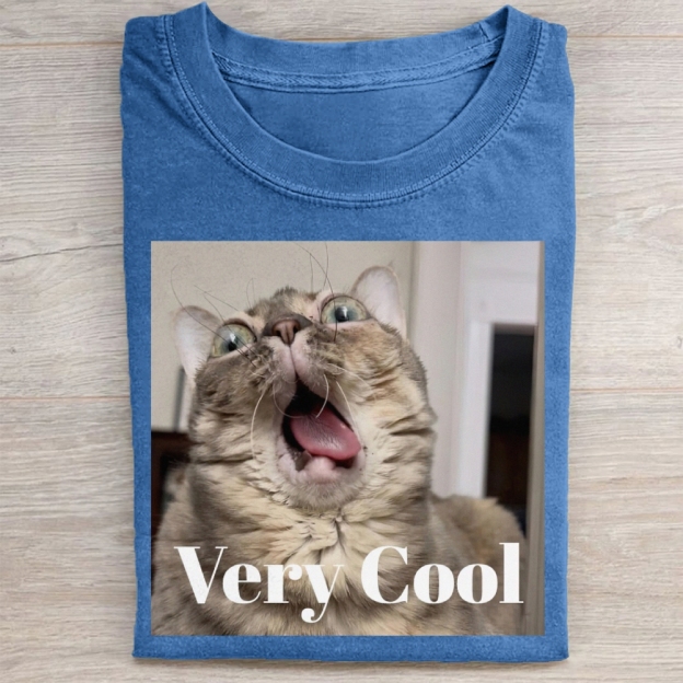 Gumbus Very Cool  Cat Washed Tee