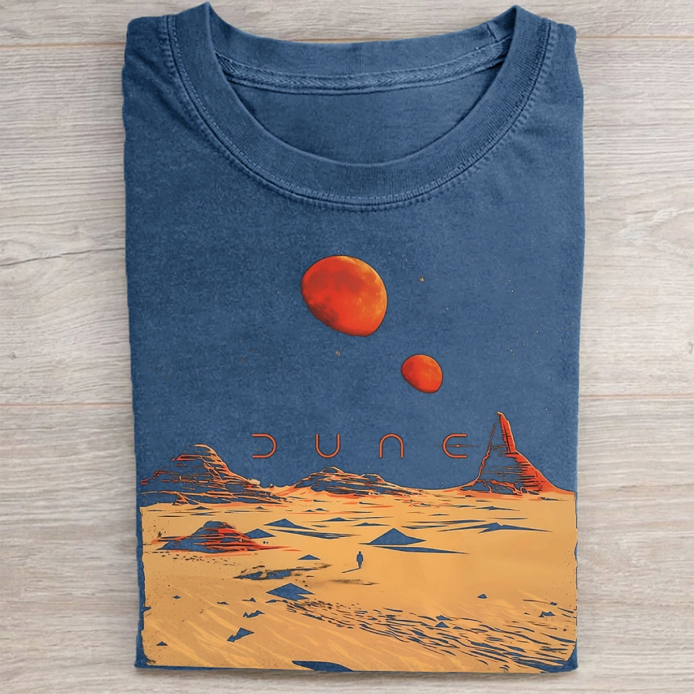 Desert Landscape Graphic Vintage Washed Tee
