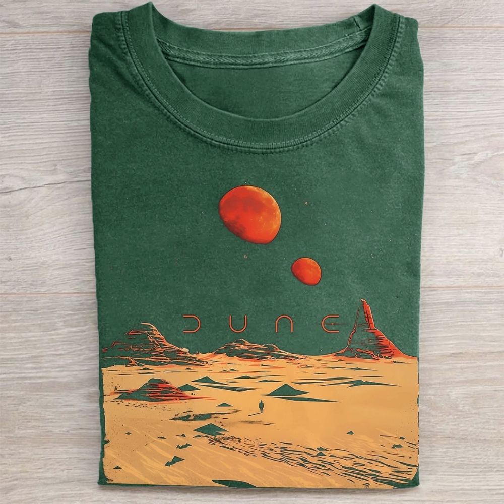 Desert Landscape Graphic Vintage Washed Tee