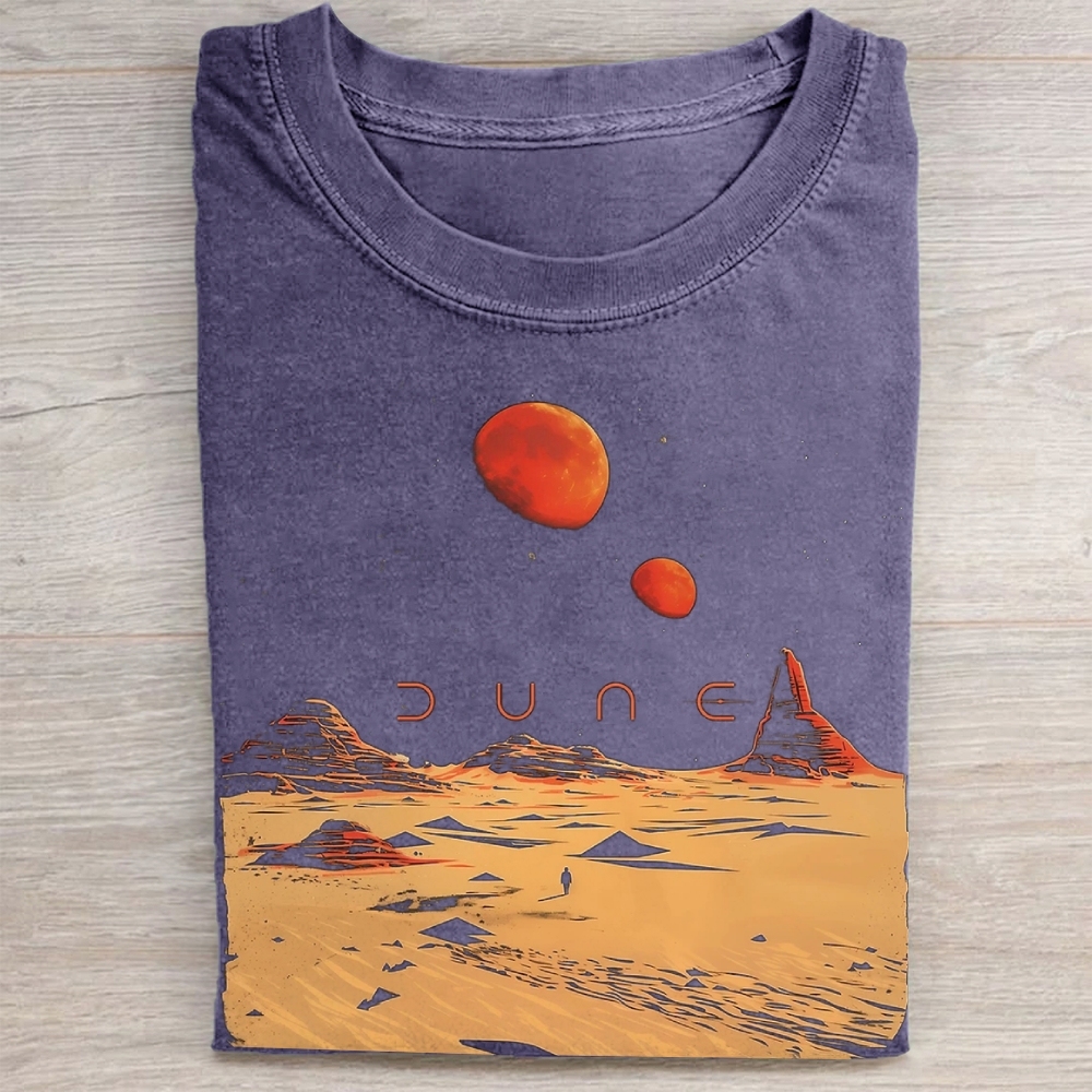 Desert Landscape Graphic Vintage Washed Tee