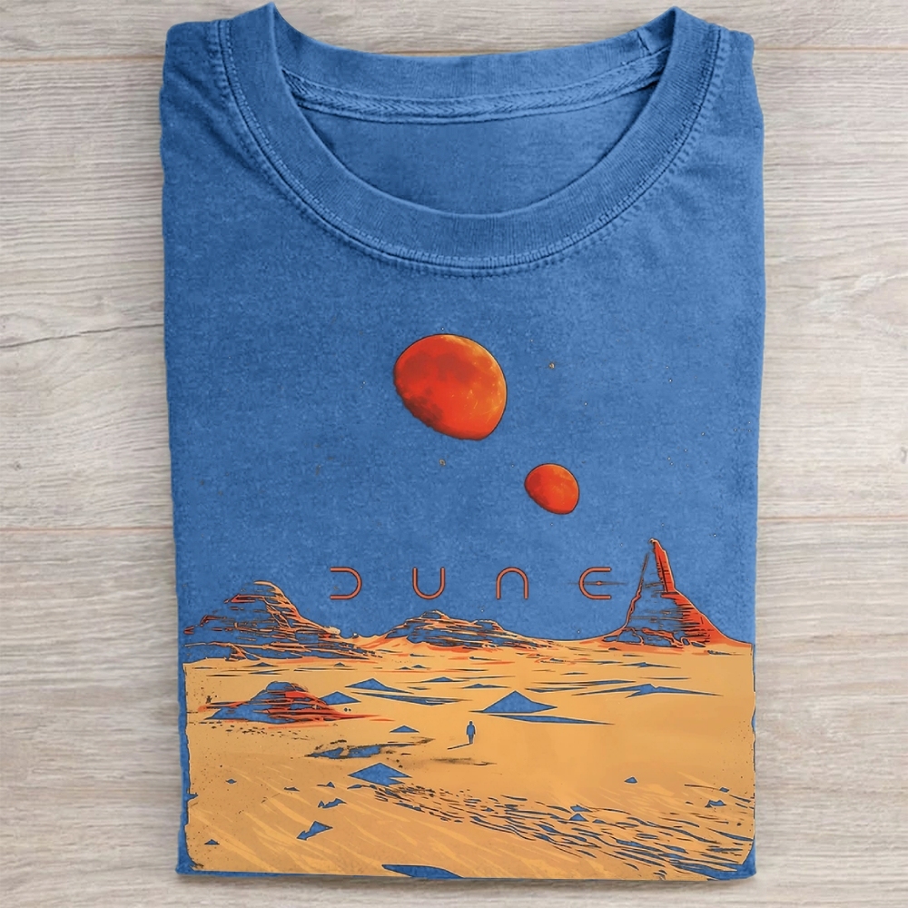 Desert Landscape Graphic Vintage Washed Tee
