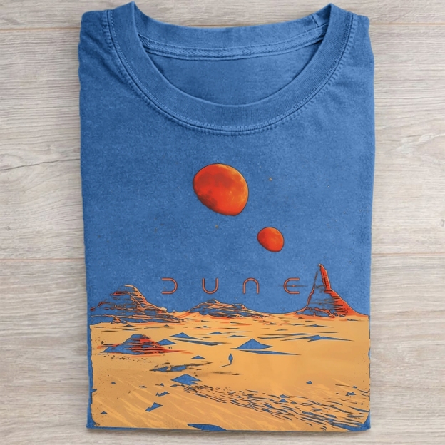 Desert Landscape Graphic Vintage Washed Tee