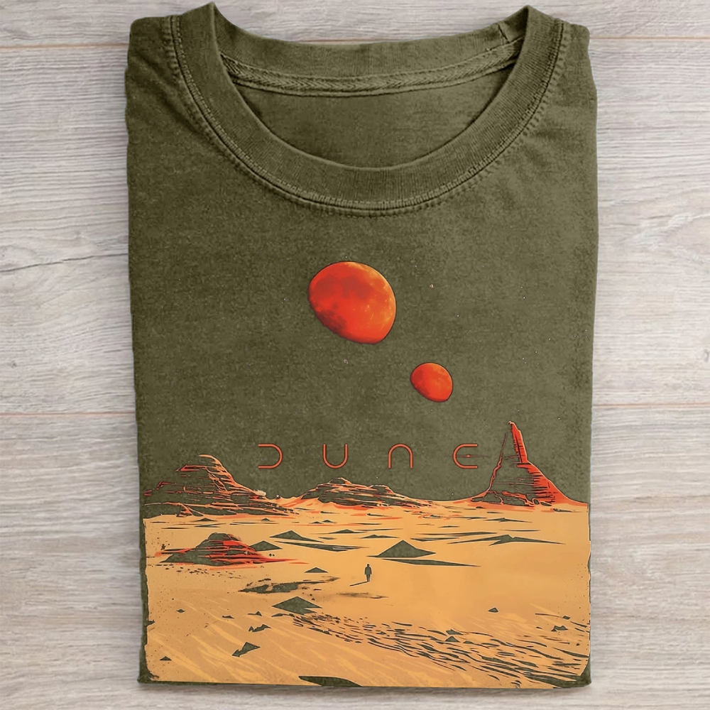 Desert Landscape Graphic Vintage Washed Tee