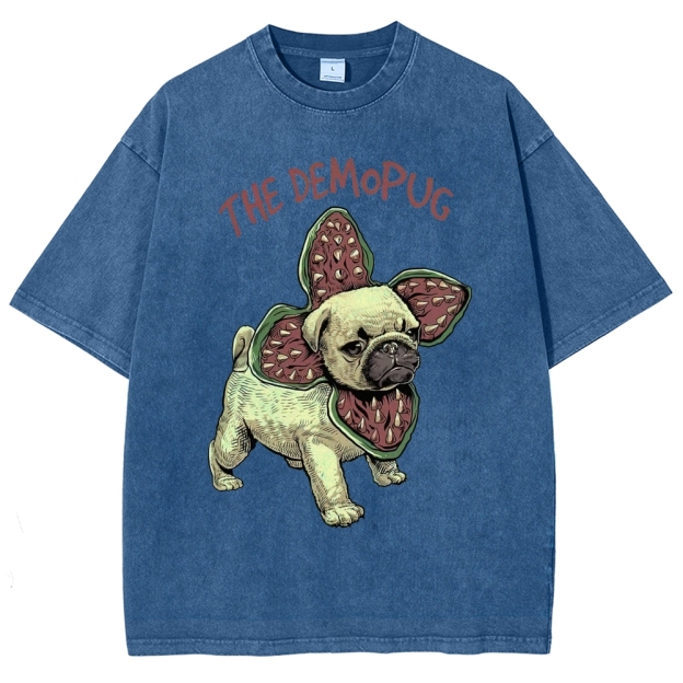 Demopug Parody Washed T-Shirt
