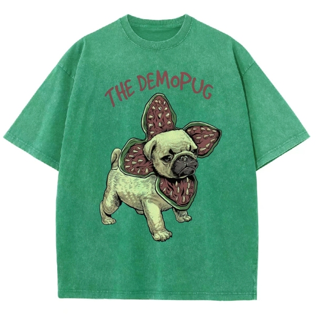 Demopug Parody Washed T-Shirt