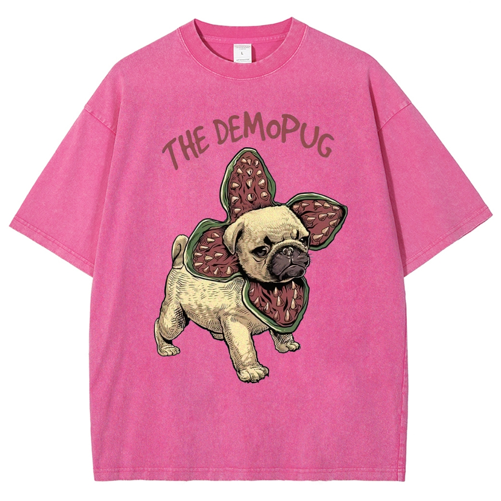 Demopug Parody Washed T-Shirt