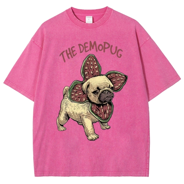 Demopug Parody Washed T-Shirt