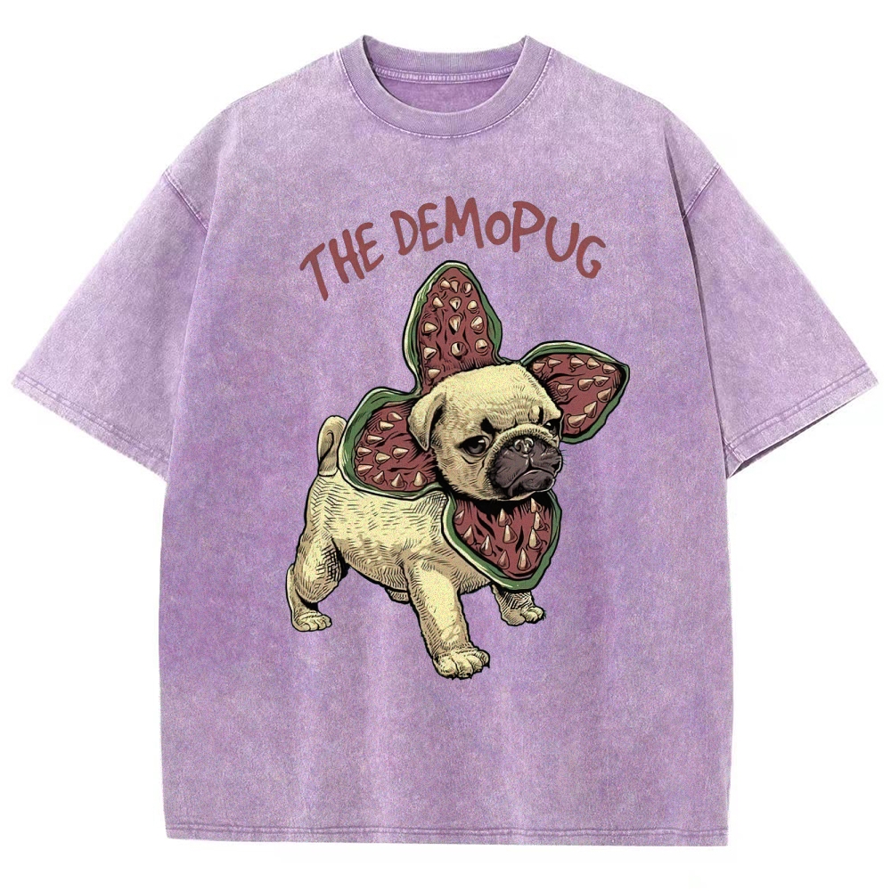 Demopug Parody Washed T-Shirt