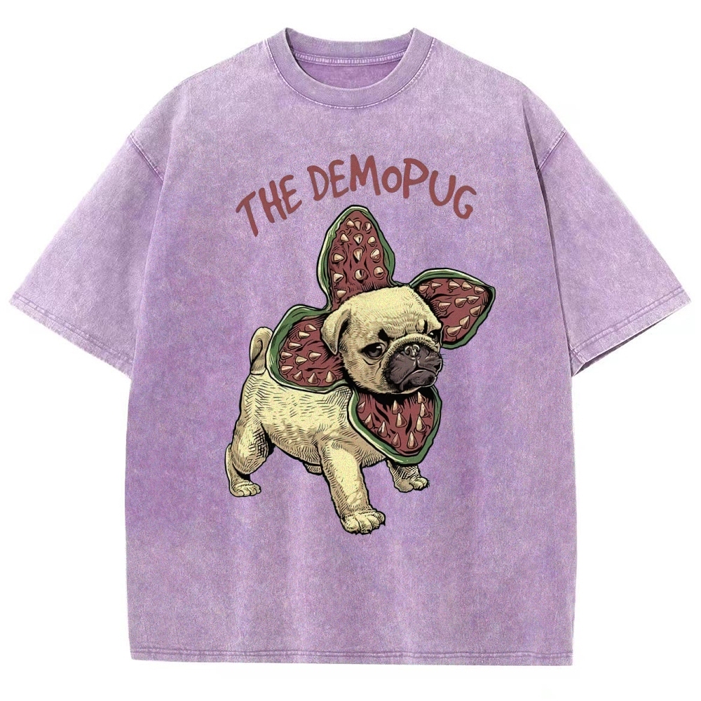 Demopug Parody Washed T-Shirt