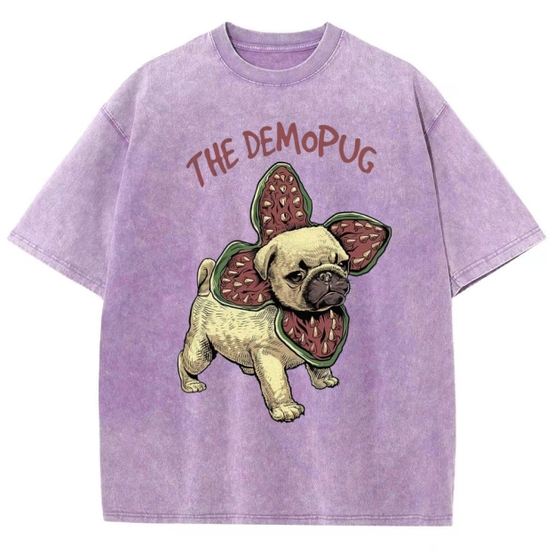 Demopug Parody Washed T-Shirt