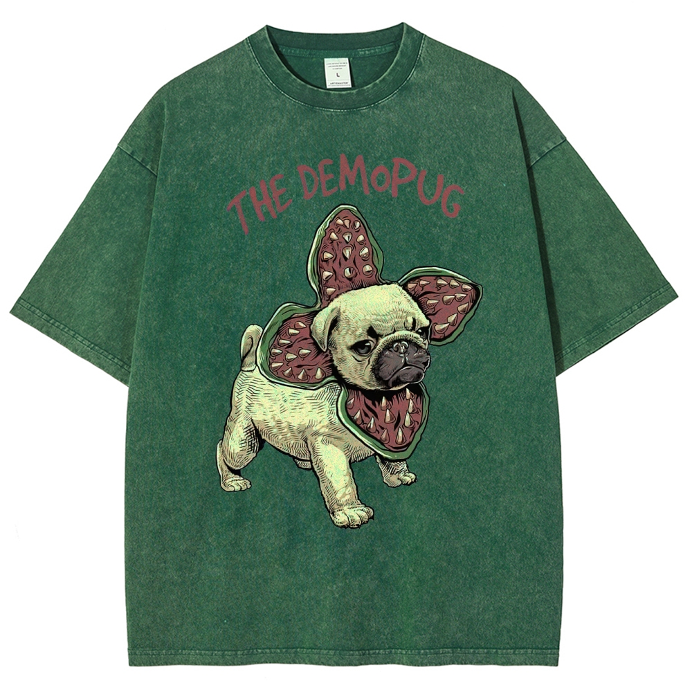 Demopug Parody Washed T-Shirt