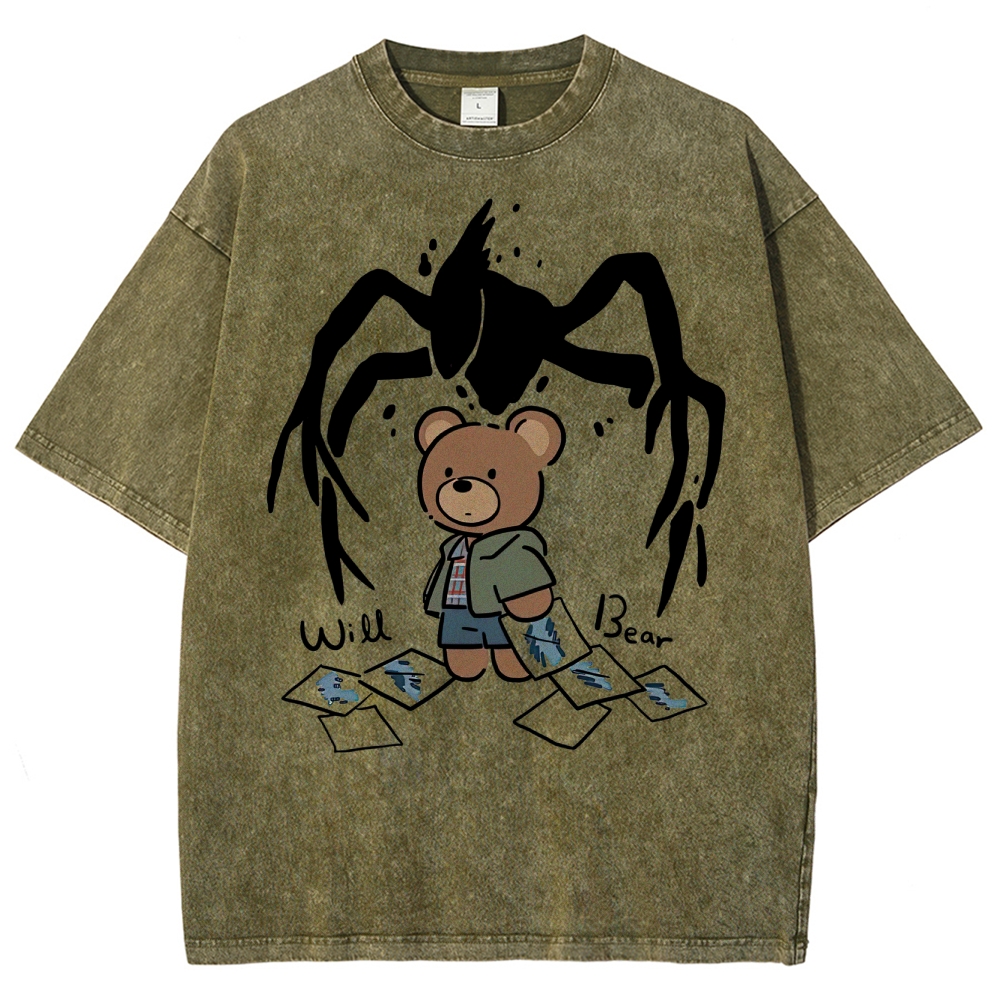 Will Bear Mind Flayer Washed T-Shirt