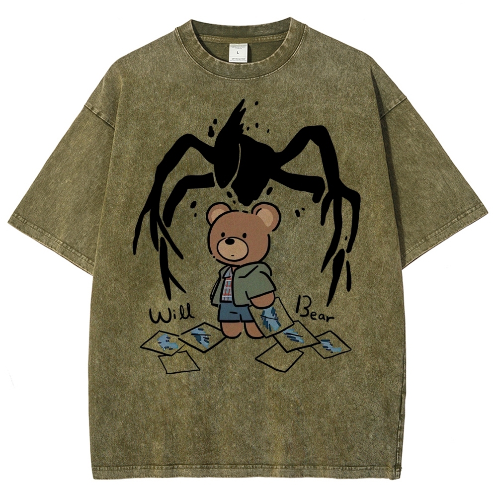 Will Bear Mind Flayer Washed T-Shirt