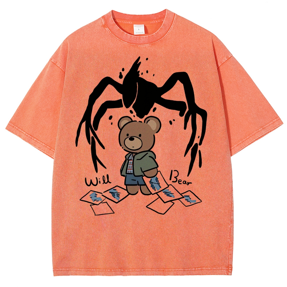 Will Bear Mind Flayer Washed T-Shirt