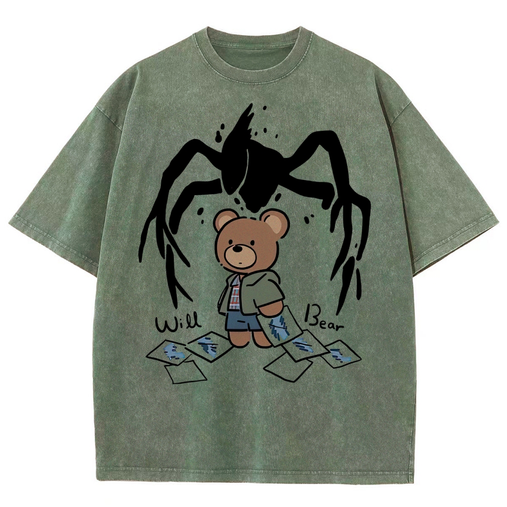 Will Bear Mind Flayer Washed T-Shirt