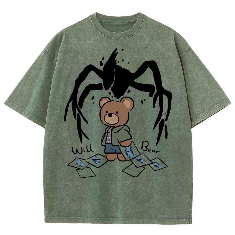 Will Bear Mind Flayer Washed T-Shirt