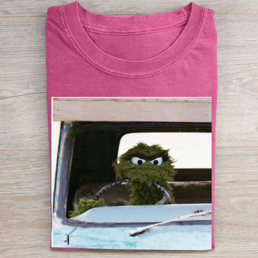 Road Rage Muppet Driver Vintage Washed Tee