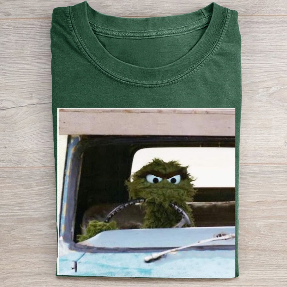 Road Rage Muppet Driver Vintage Washed Tee
