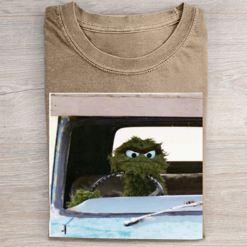 Road Rage Muppet Driver Vintage Washed Tee